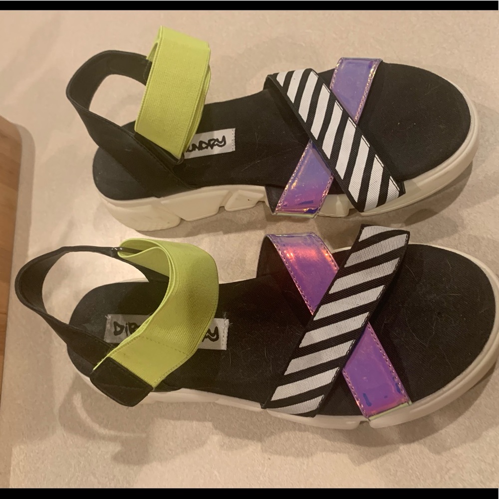 Dirty laundry sandals